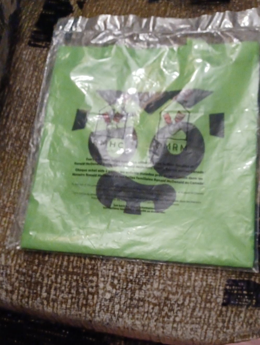 4/$30 New Green Trick-or-Treat Bag - Ronald McDonald House Canada (RMHC)